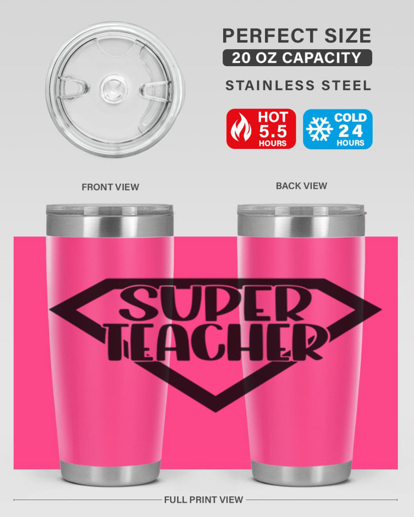 Super Teacher Style 55#- teacher- tumbler