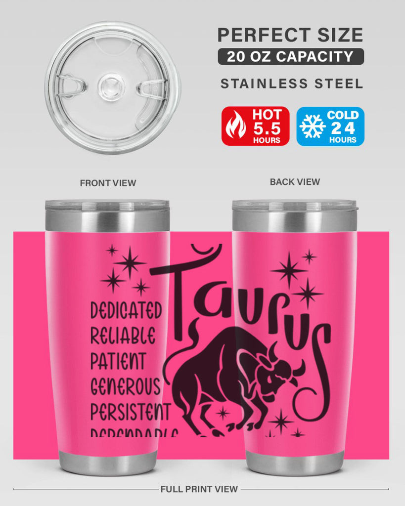Taurus 486#- zodiac- Tumbler