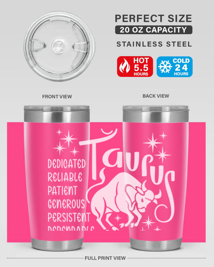 Taurus 491#- zodiac- Tumbler