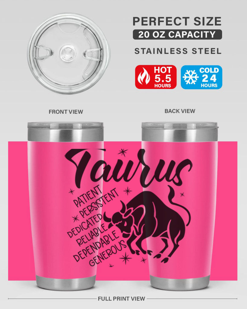 Taurus 492#- zodiac- Tumbler