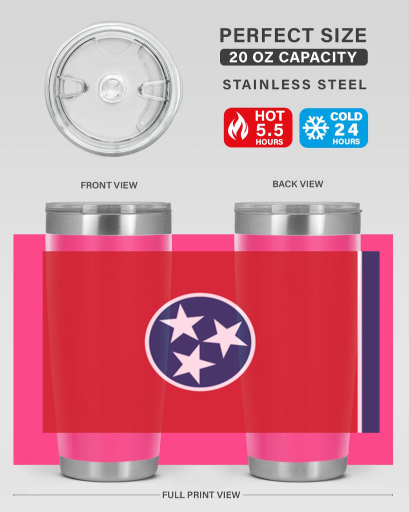 Tennessee 10#- Us Flags- Tumbler
