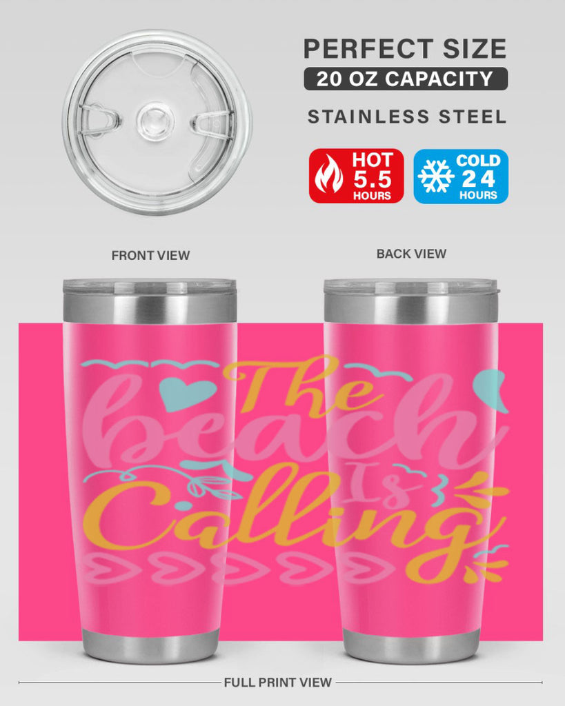 The beach is calling Style 1#- summer- Tumbler
