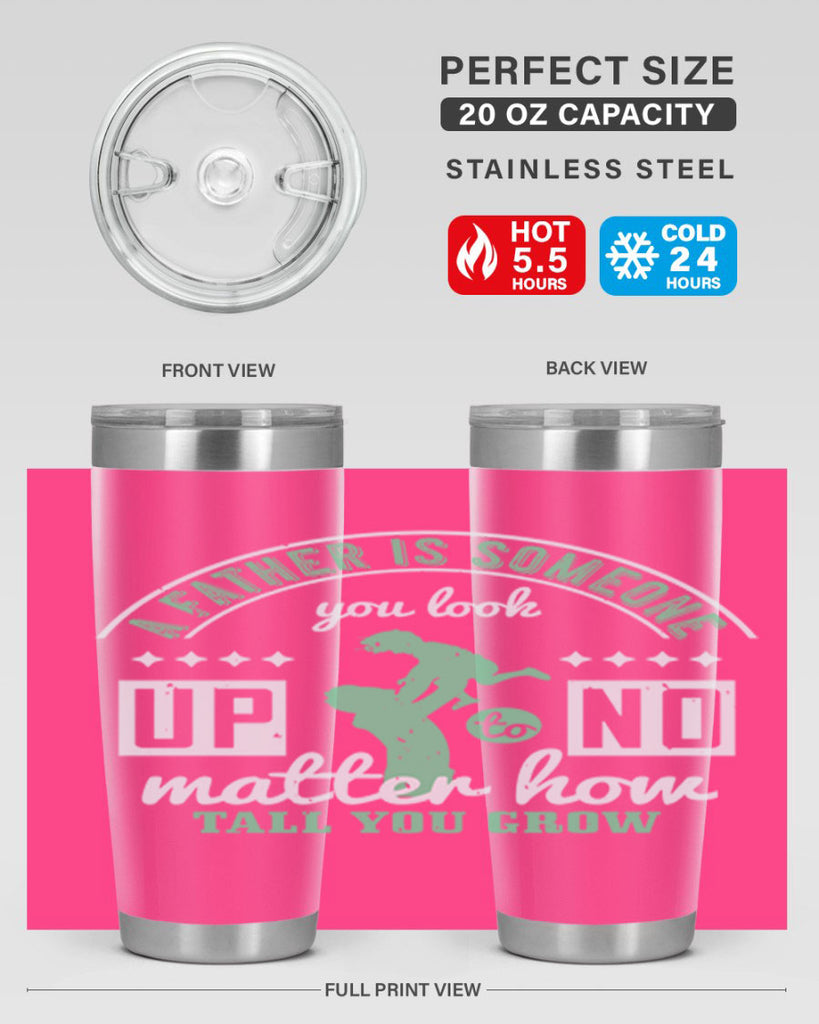 a father is someone 125#- fathers day- Tumbler