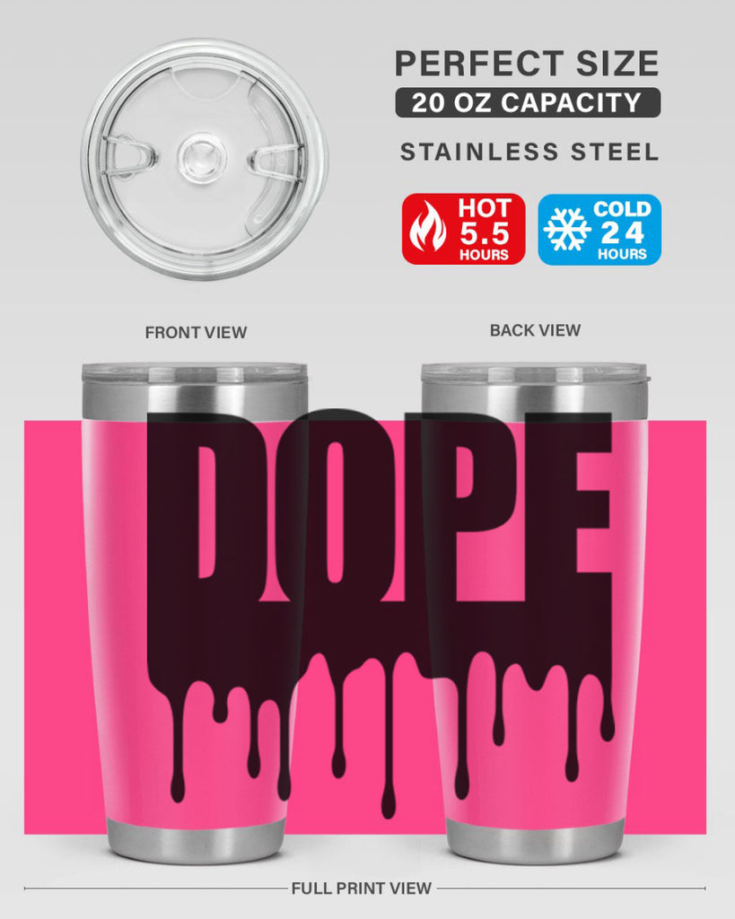 dope drip 166#- black words phrases- Cotton Tank
