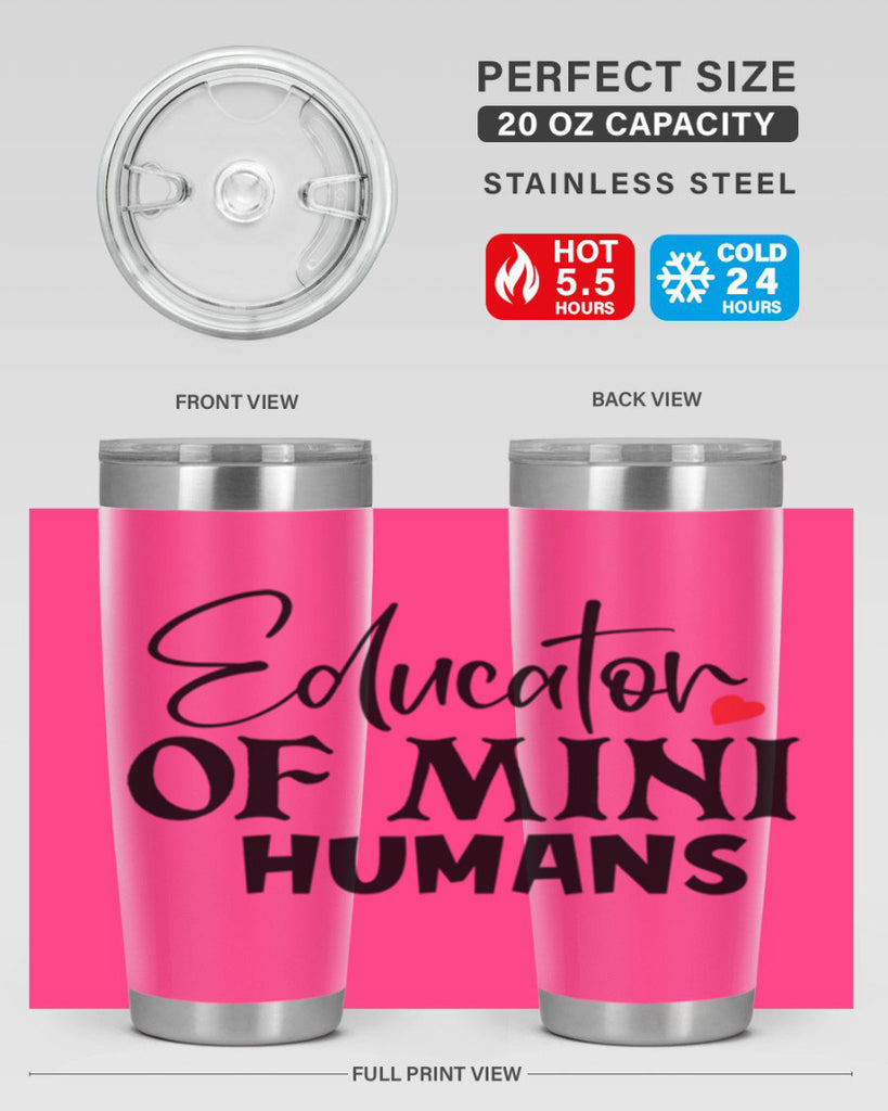 educator of mini humans Style 180#- teacher- tumbler