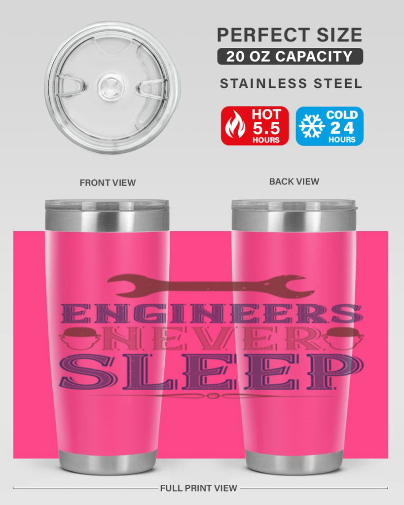 engineers never sleep Style 57#- engineer- tumbler
