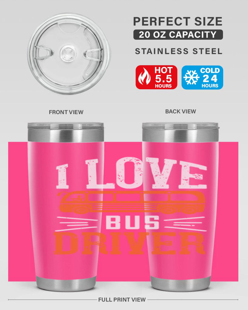 i love bus driver Style 30#- bus driver- tumbler