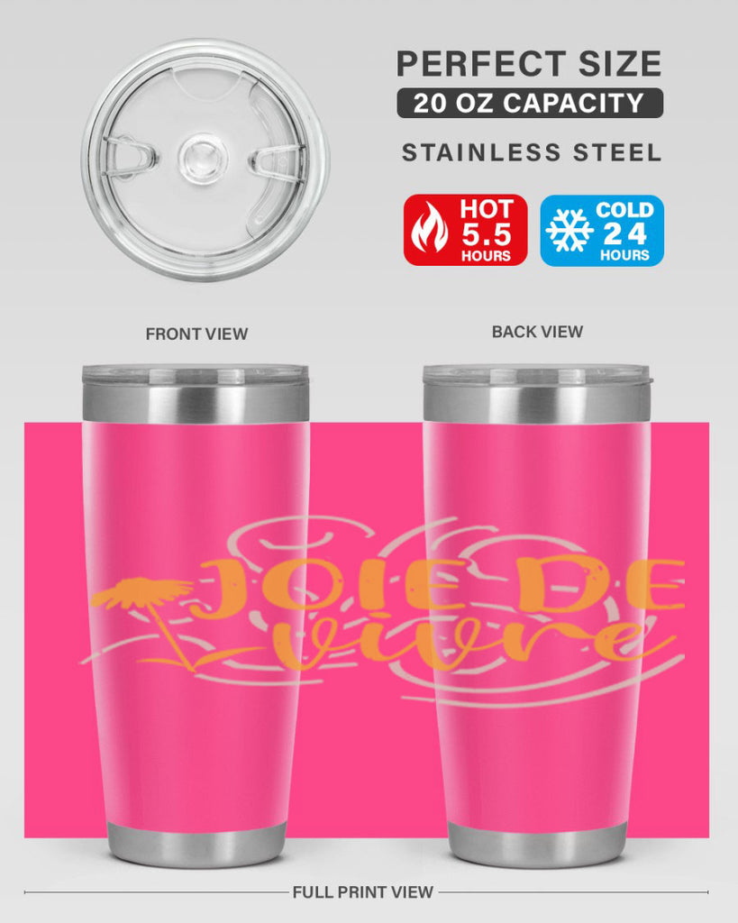 joie de vivre 57#- mardi gras- Tumbler