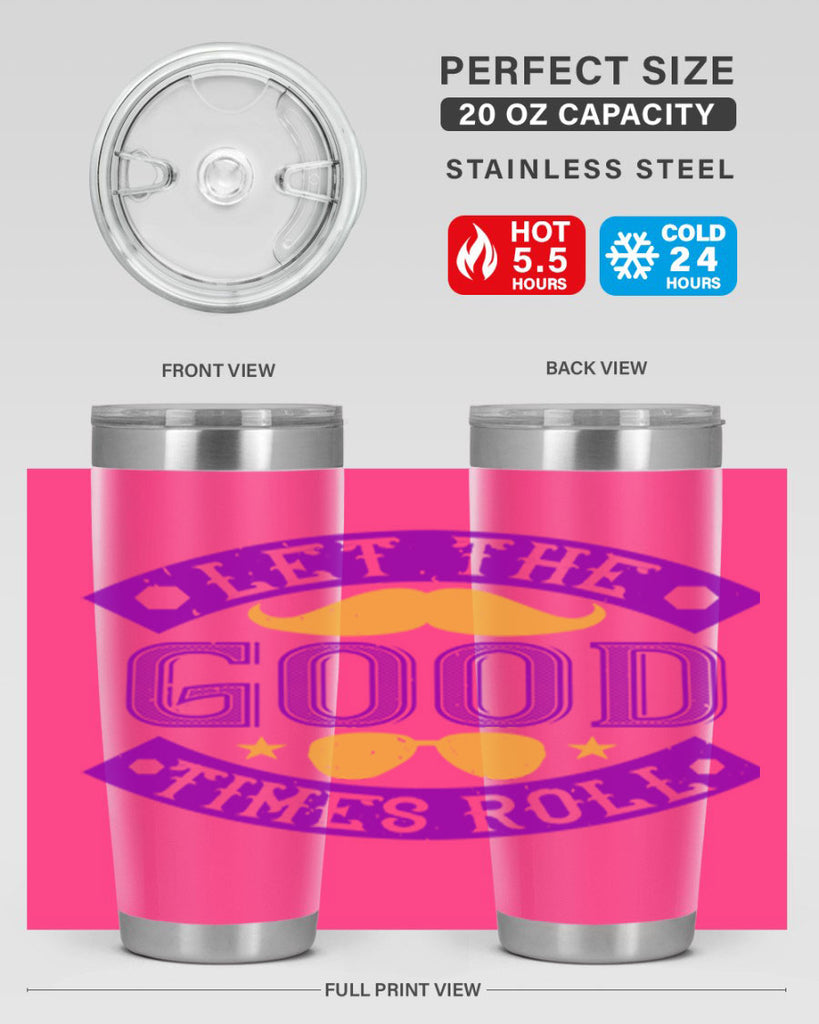 let the good times roll 52#- mardi gras- Tumbler