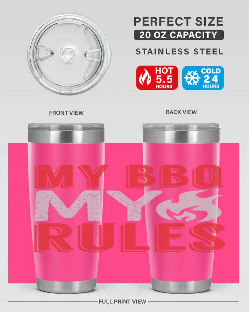 my bbq my rule 22#- bbq- Tumbler