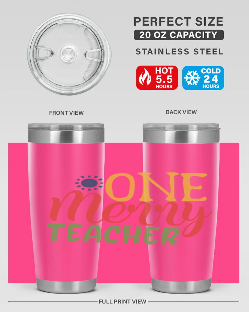 one merry teacher Style 162#- teacher- tumbler