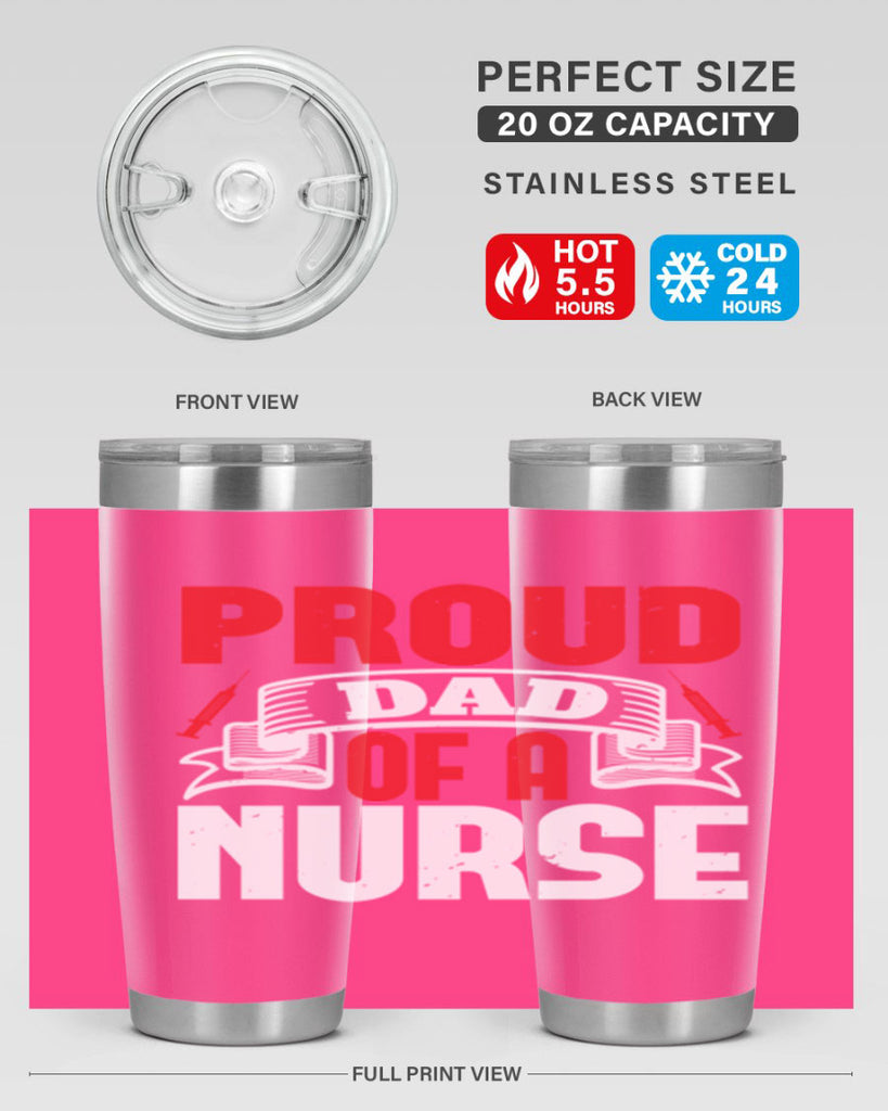 proud dad of a nurse Style 257#- nurse- tumbler