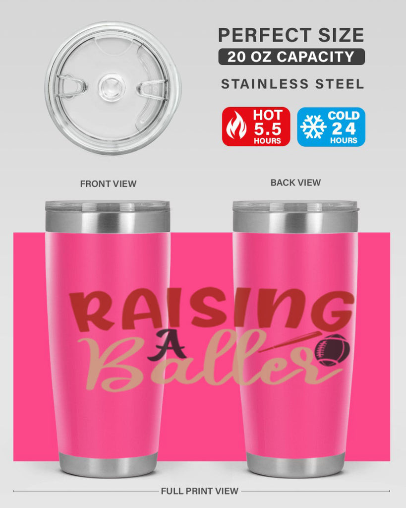 raising a baller 2278#- softball- Tumbler