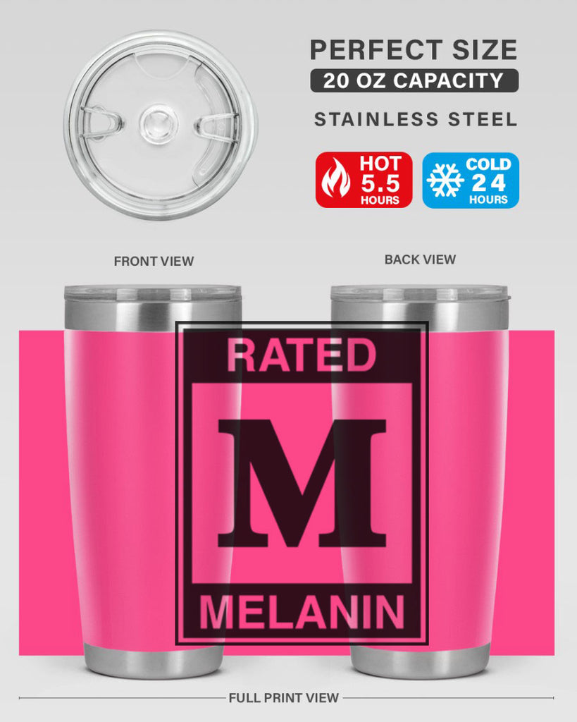 ratedm melanin 44#- black words phrases- Cotton Tank