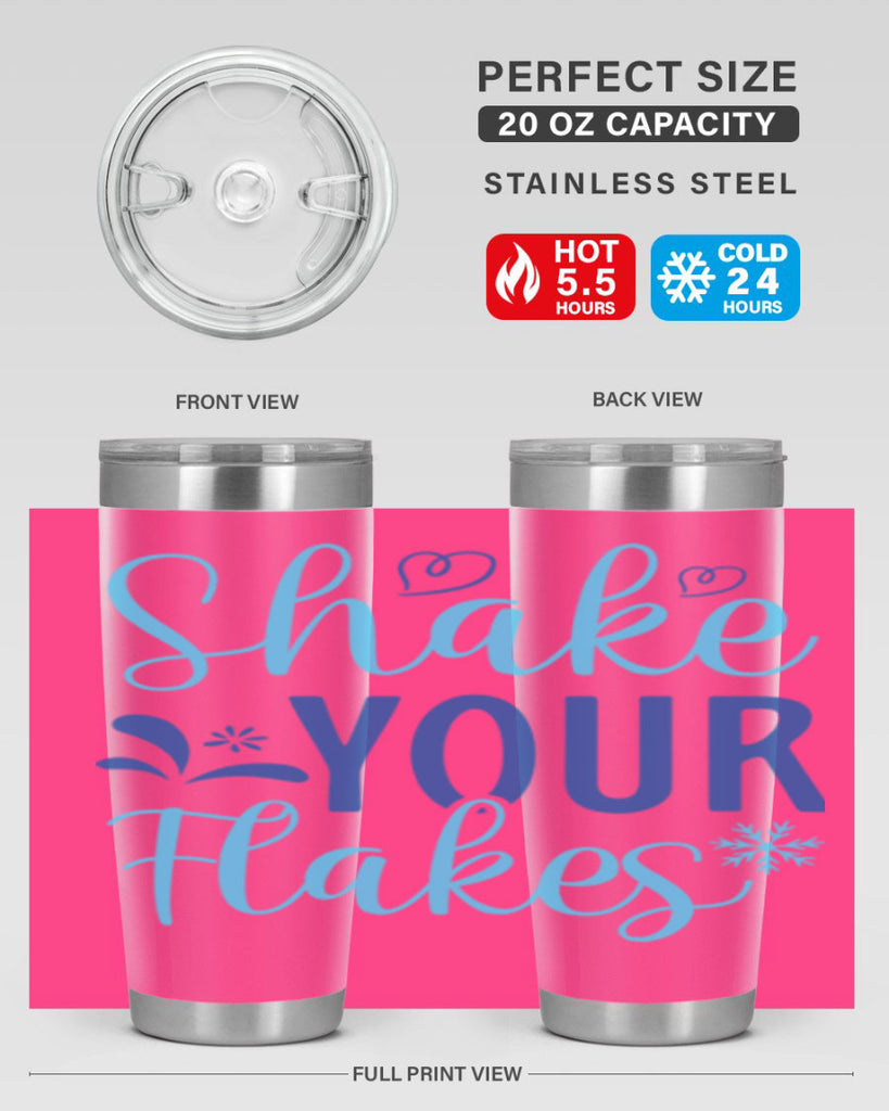 shake your flakes 359#- winter- Tumbler