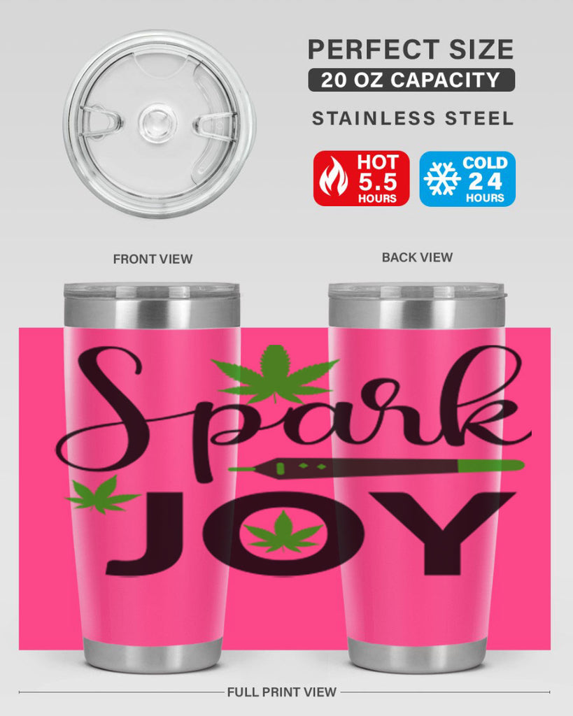 spark joy 250#- marijuana- Tumbler