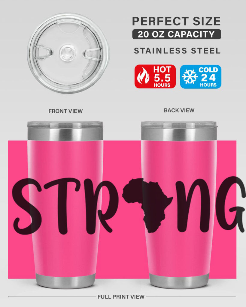 strong africa svg 24#- black words phrases- Cotton Tank