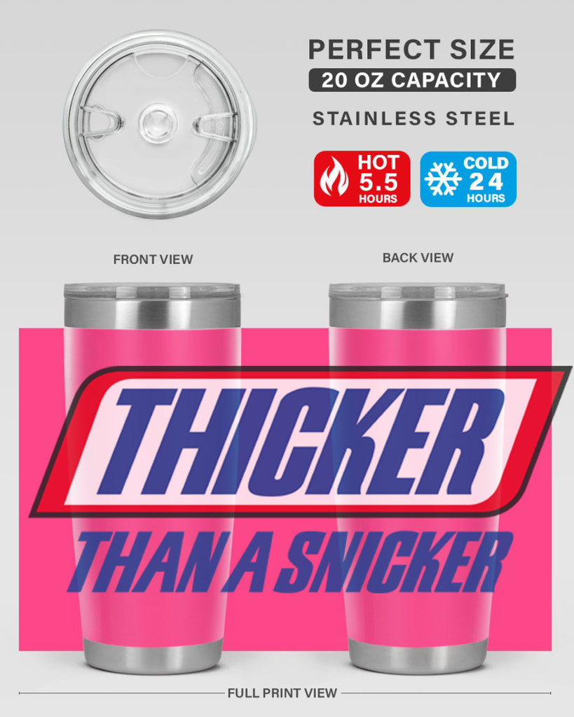 thicker than a snicker 20#- black words phrases- Cotton Tank