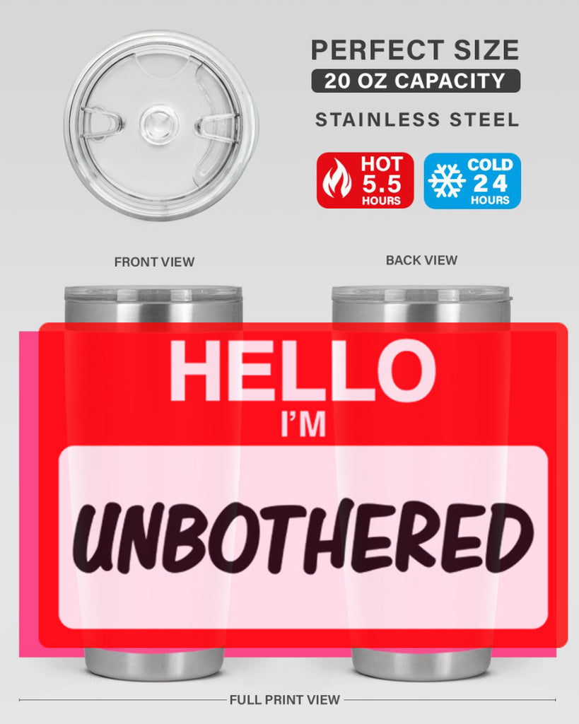 unbothered 14#- black words phrases- Cotton Tank