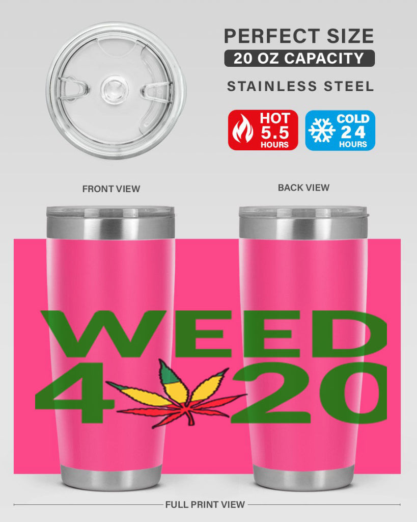 weed 420 cannabis 281#- marijuana- Tumbler