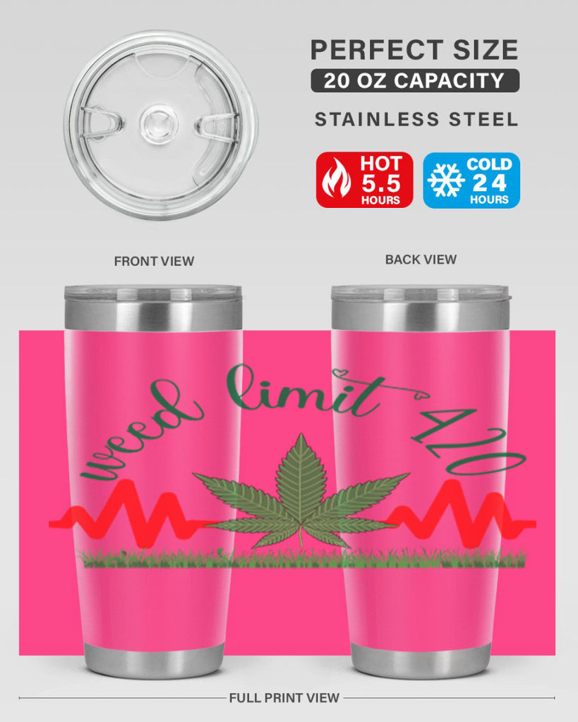 weed limit 420 cannabis hearbeat 291#- marijuana- Tumbler