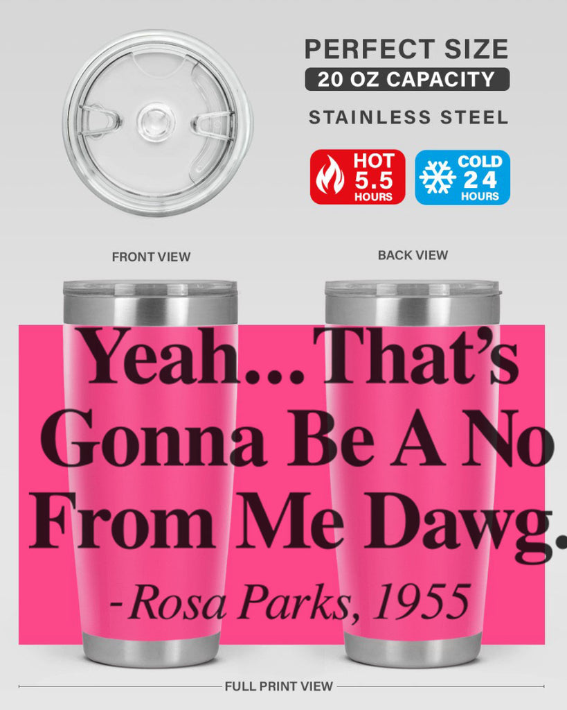 yeah thats gonna be a no from me dawg rosa parks 3#- black words phrases- Cotton Tank