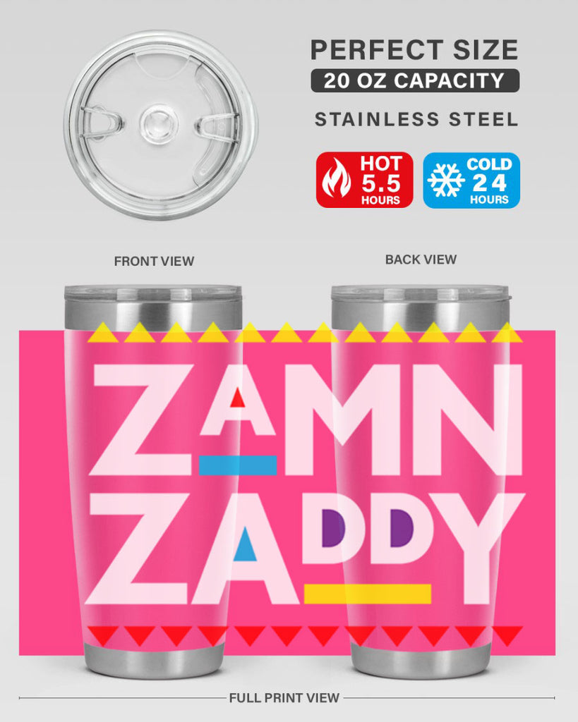 zamn zaddy 1#- black words phrases- Cotton Tank