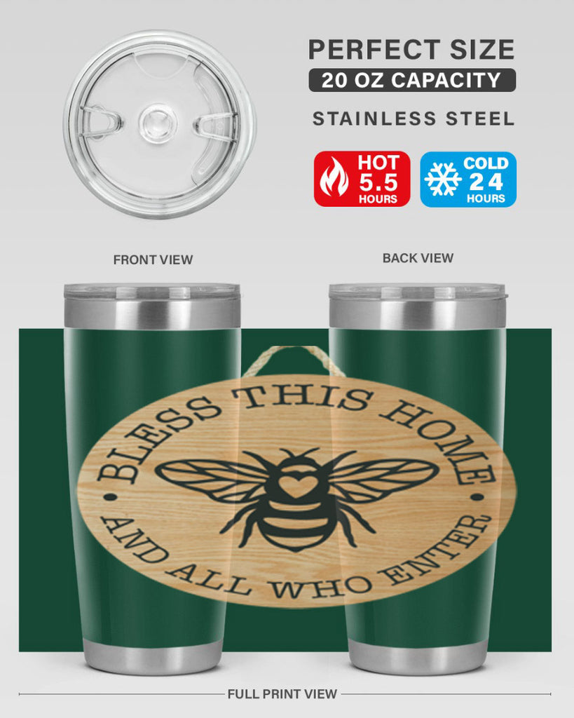 Bless this Home Bee Mockup58#- spring- Tumbler