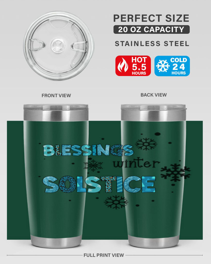 Blessings winter solstice 25#- winter- Tumbler