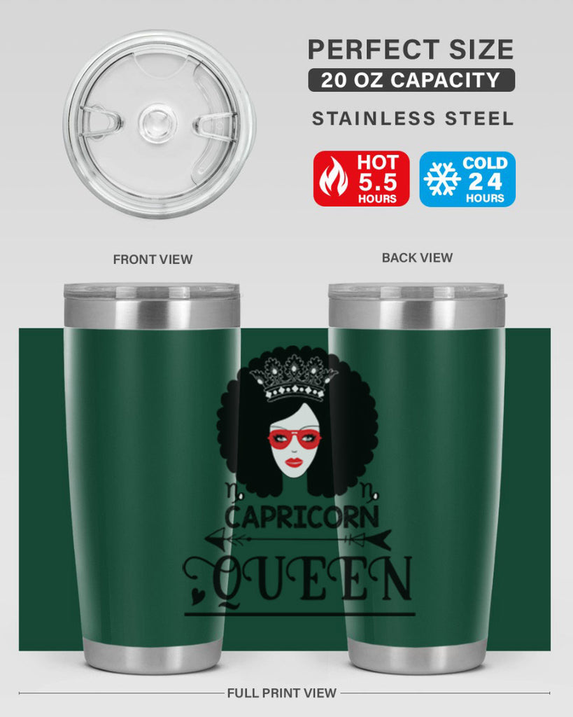 Capricorn queen 197#- zodiac- Tumbler