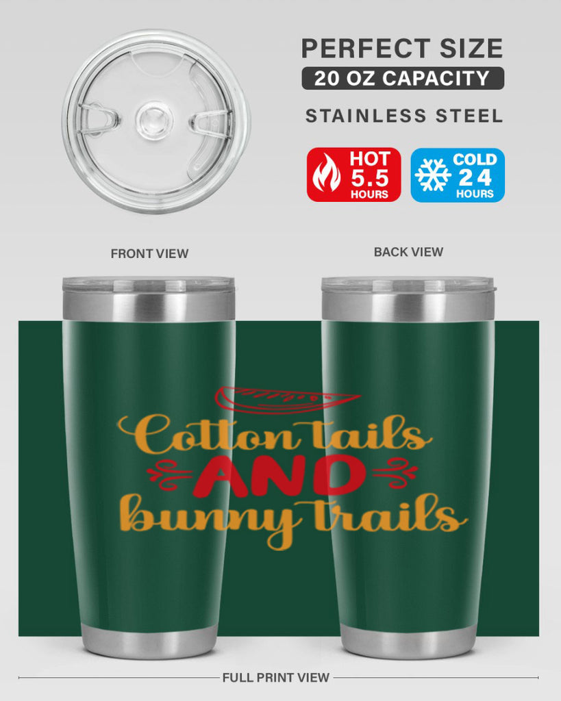 Cotton tails and bunny trails 111#- spring- Tumbler