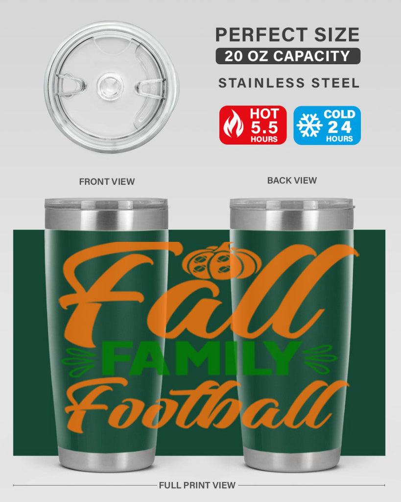 Fall Family Football 98#- fall- Tumbler