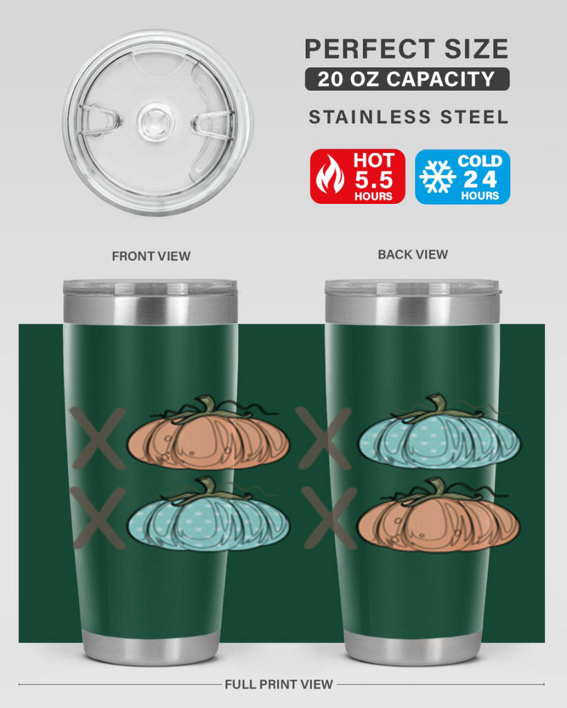 Fall Pumpkin XOXO 129#- fall- Tumbler