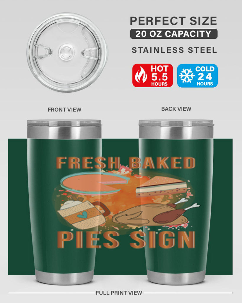 Fresh Baked Pies Sign 187#- fall- Tumbler