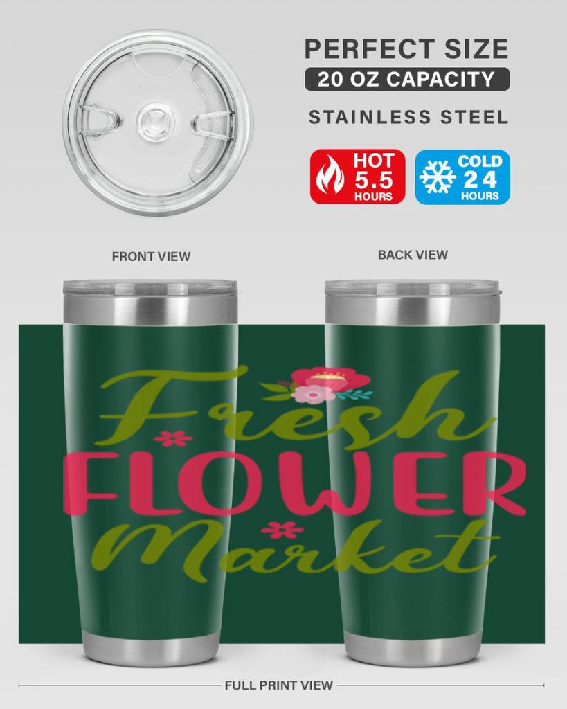 Fresh Flower Market 144#- spring- Tumbler