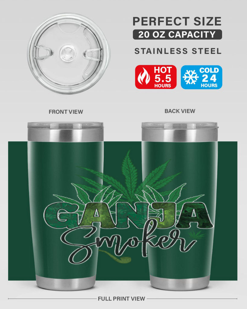 Ganja Smoker Sublimation 89#- marijuana- Tumbler