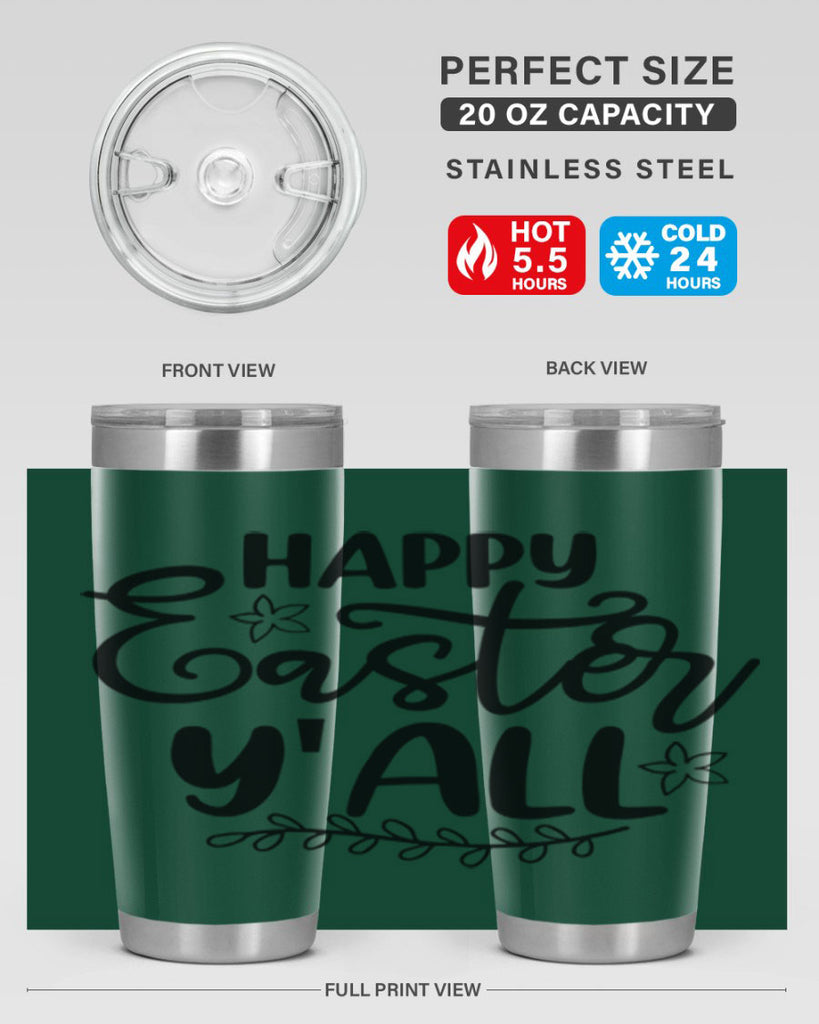 Happy easter yall  177#- spring- Tumbler