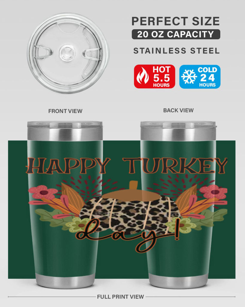 Happy turkey day 253#- fall- Tumbler