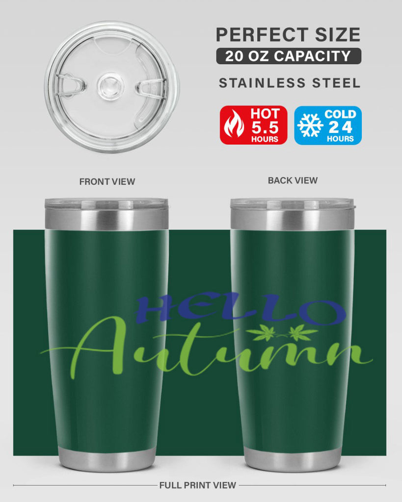 Hello Autumn 271#- fall- Tumbler