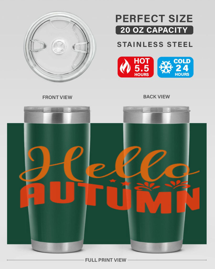 Hello Autumn Design 268#- fall- Tumbler