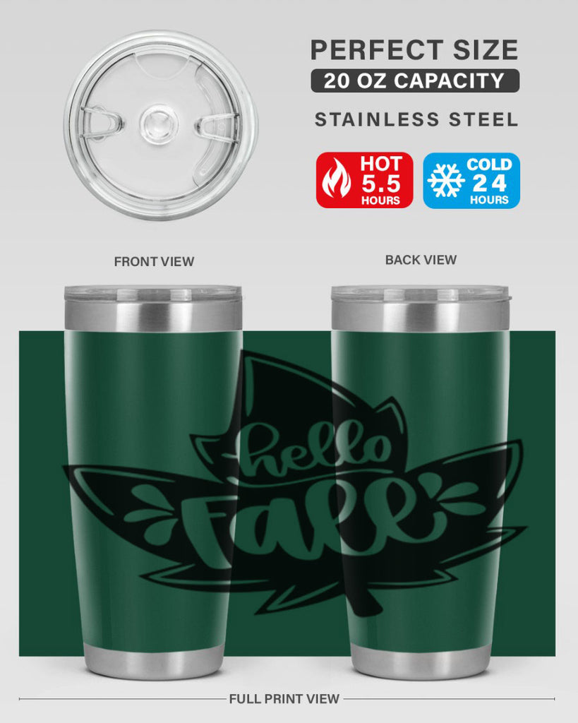 Hello Fall 494#- fall- Tumbler