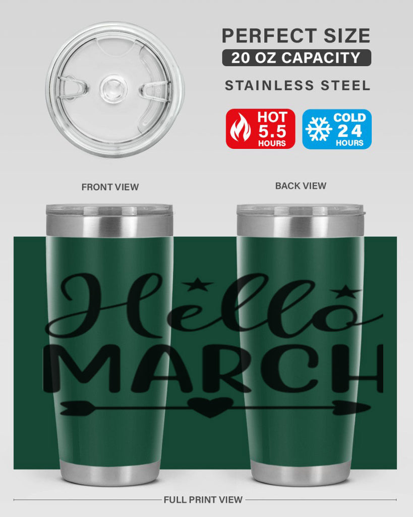 Hello March 184#- spring- Tumbler