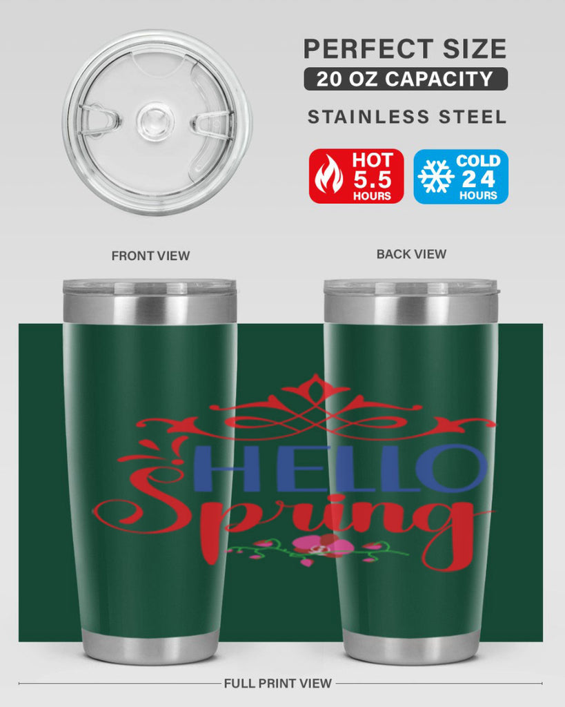 Hello Spring 211#- spring- Tumbler