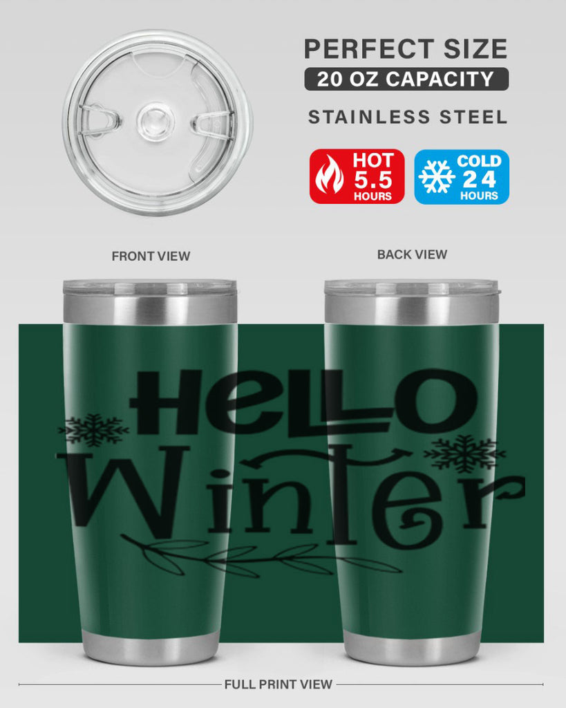 Hello Winter 168#- winter- Tumbler