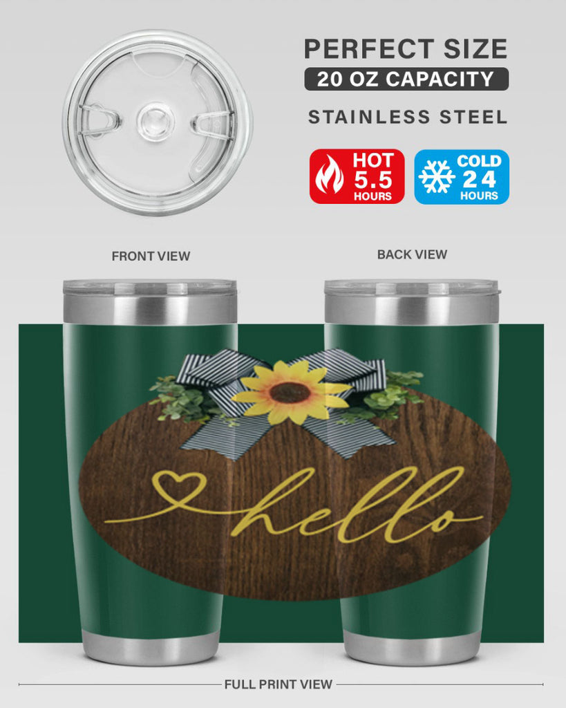 Hello heart Mockup182#- spring- Tumbler