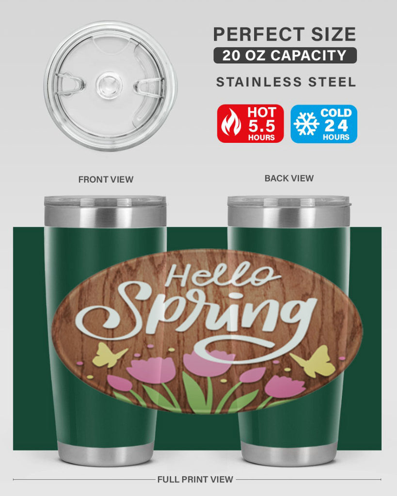 Hello spring Mockup202#- spring- Tumbler