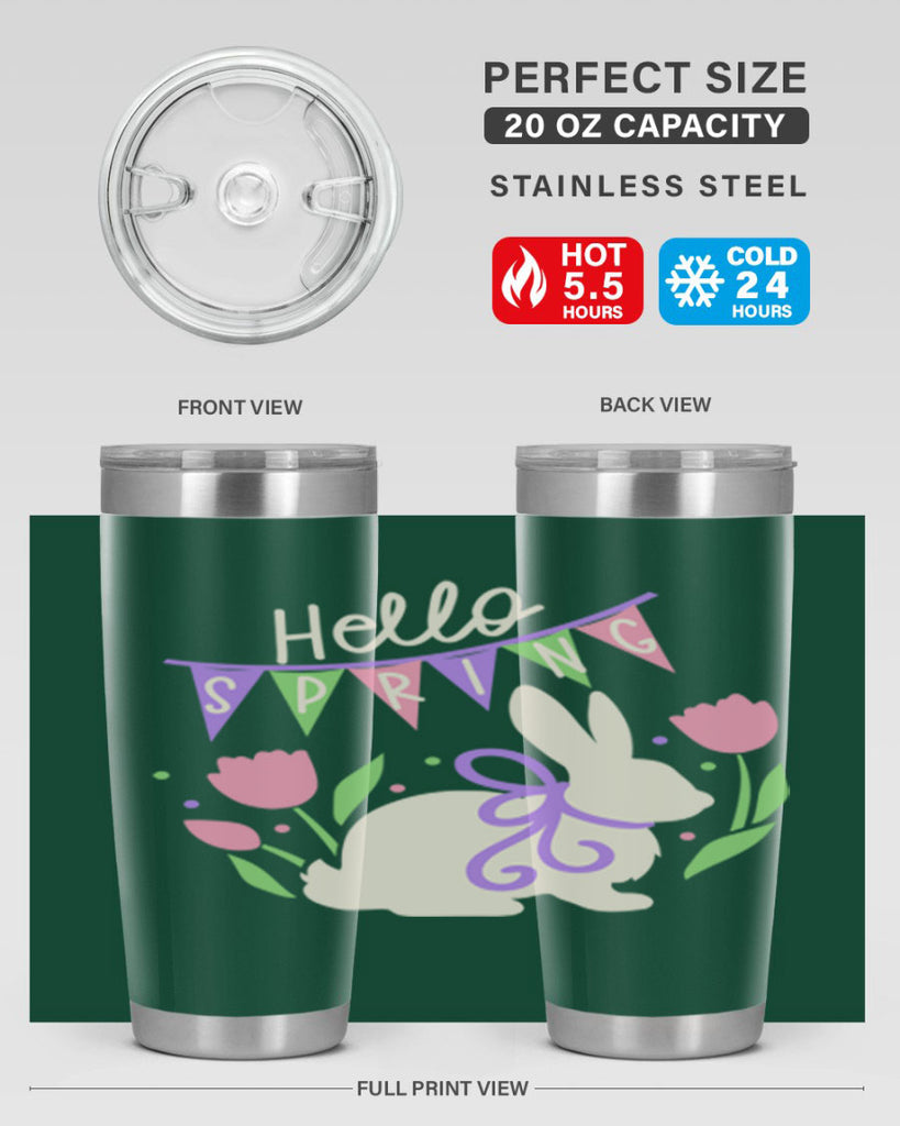 Hello spring bunny193#- spring- Tumbler