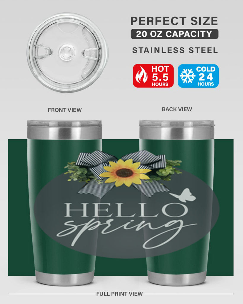 Hello spring butterfly Mockup194#- spring- Tumbler