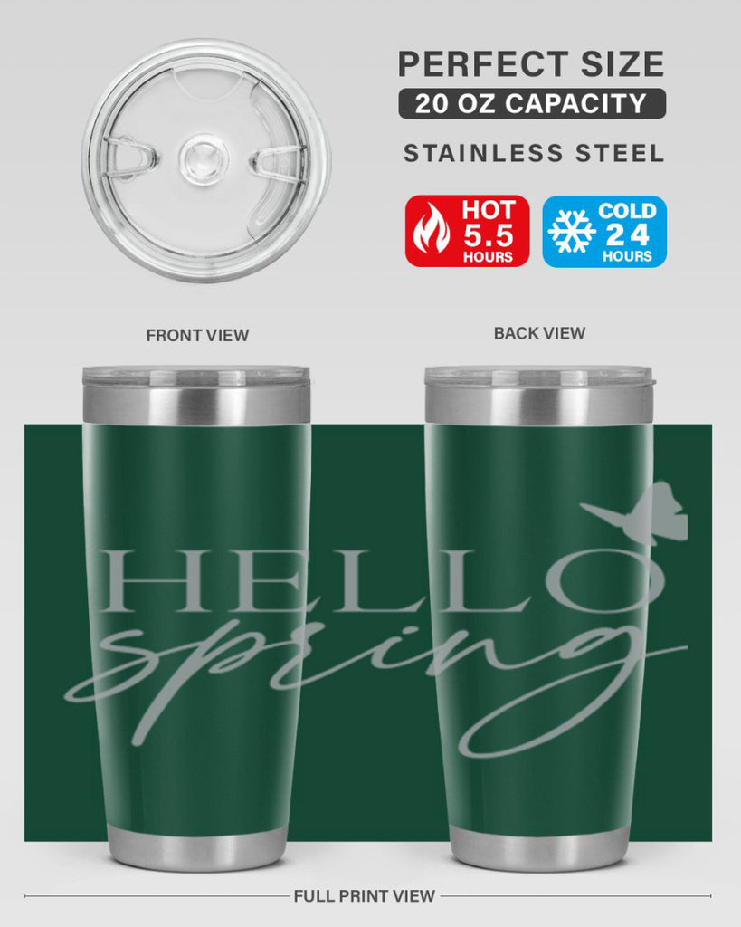 Hello spring butterfly195#- spring- Tumbler