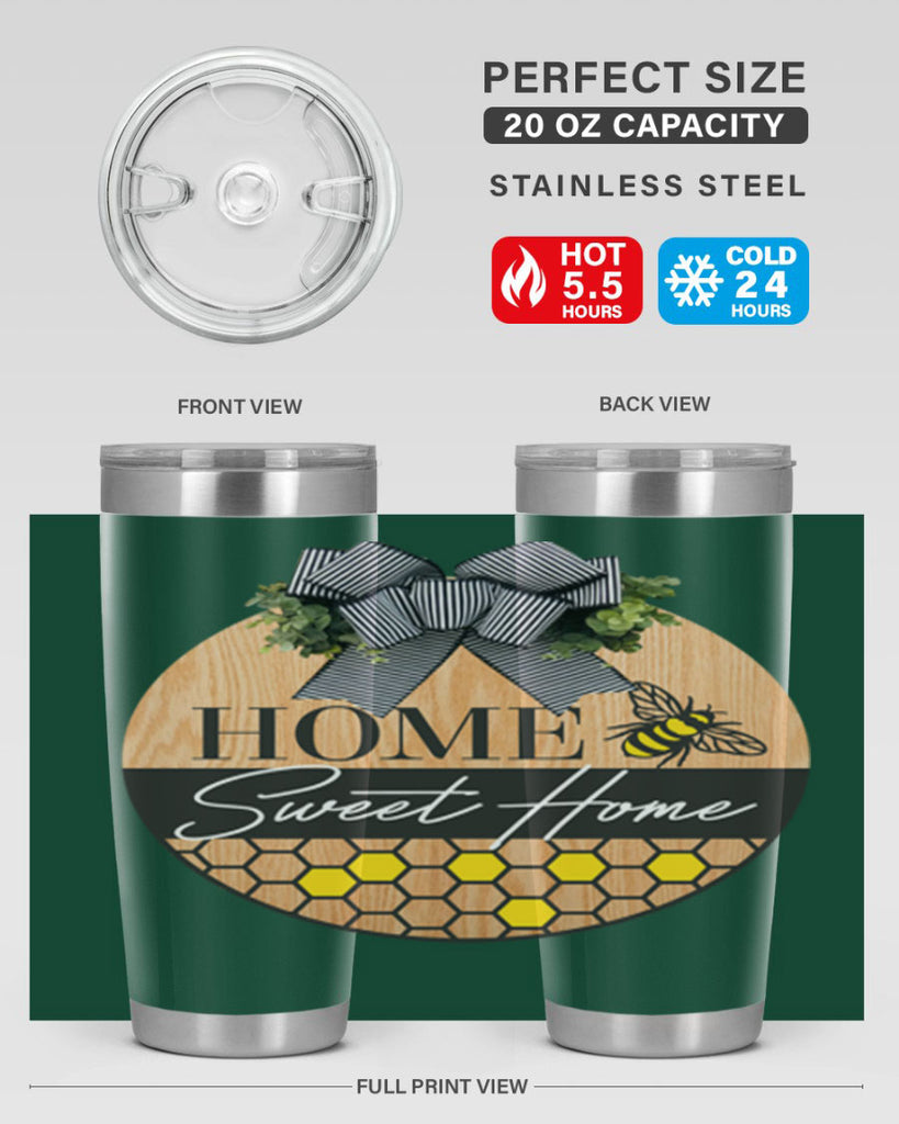 Home Sweet home bee and hive Mockup241#- spring- Tumbler
